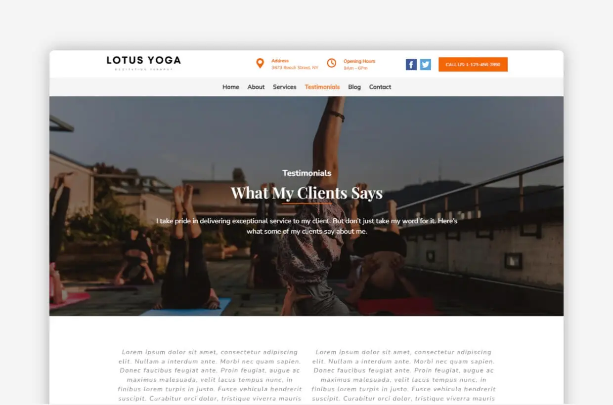 Fitness WordPress Theme